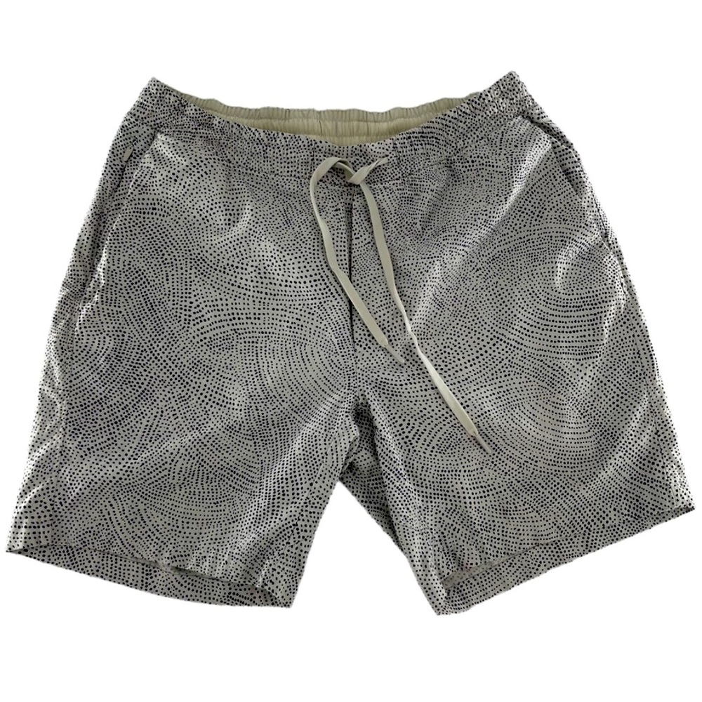 Lulemon Men's Large Speckle dot drawstring unlined 7inch Casual Shorts